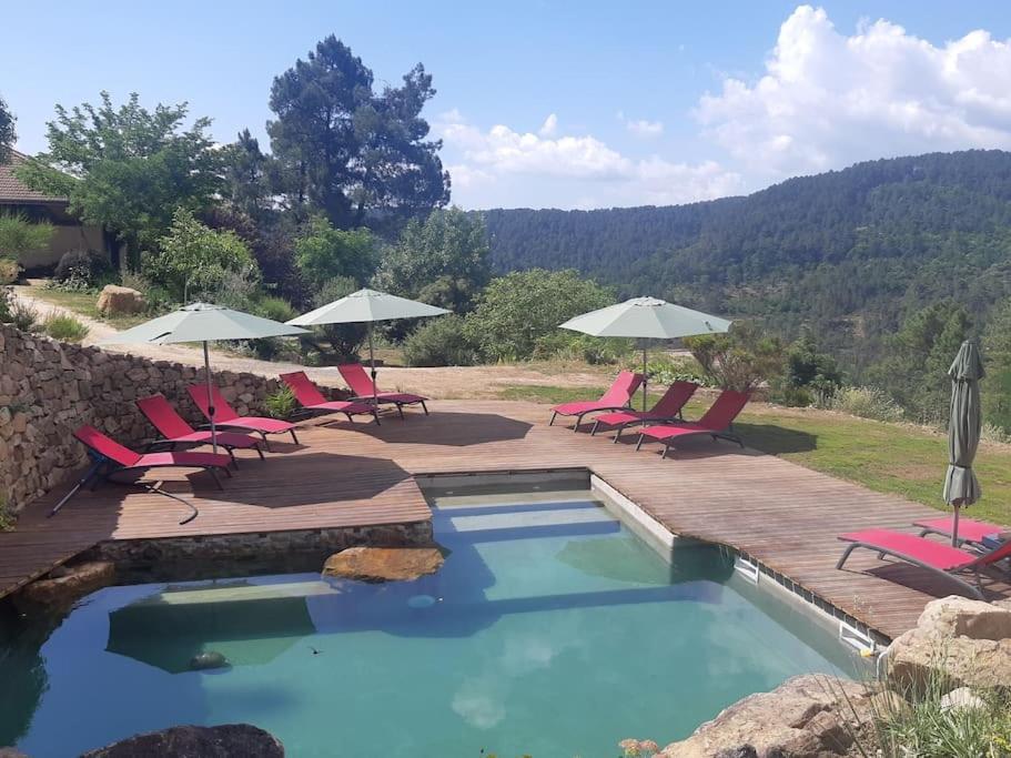 Villa Le Nid Des Anges Saint-André-Lachamp Esterno foto